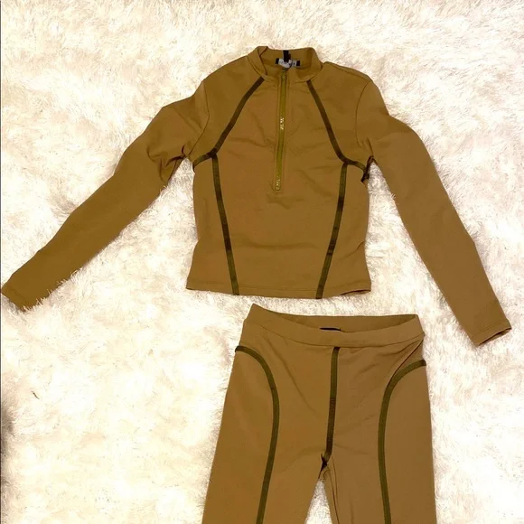 Jluxlabel Olive Temi Piping 2 piece set - Picture 4 of 4